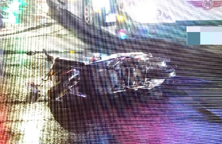 車禍現場。翻攝畫面