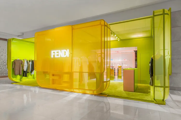 FENDI新光三越台南新天地快閃店。品牌提供