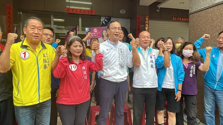 朱立倫今南下到高雄為國民黨籍候選人助選。讀者提供