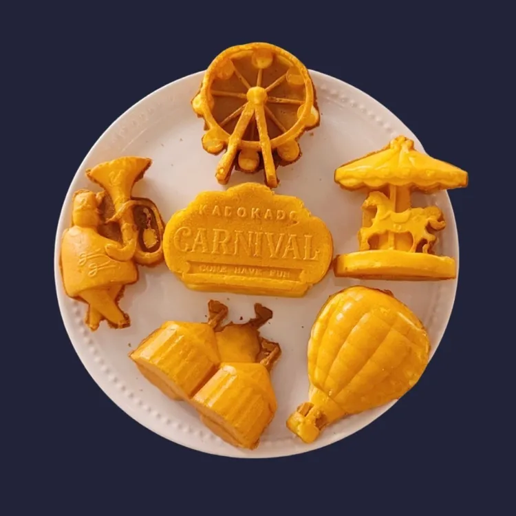 雞蛋糕品牌KADOKADO快閃Bellavita貴婦百貨聖誕嘉年華活動，全新推出嘉年華系列雞蛋糕。業者提供