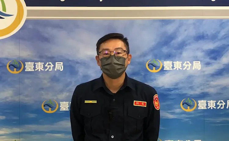 台東分局中興派出所所長洪振峯。台東分局提供