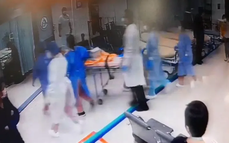 男童送醫。資料照片