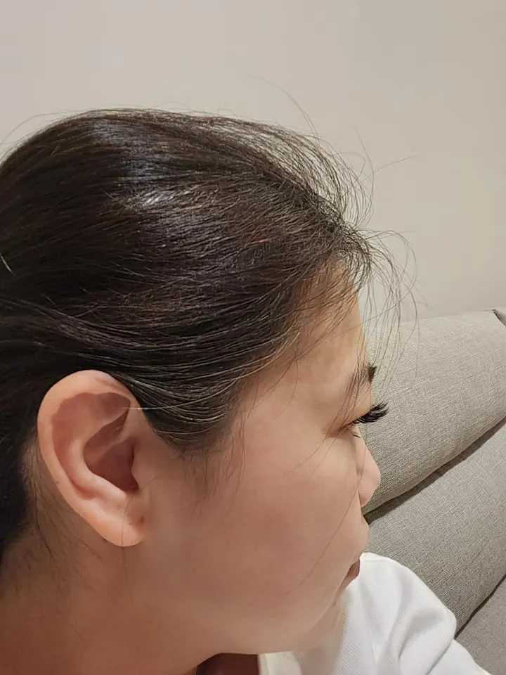 游淑慧貼出白髮照片。翻攝游淑慧臉書