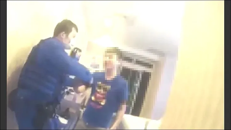 張男遭攻堅逮捕。警方提供