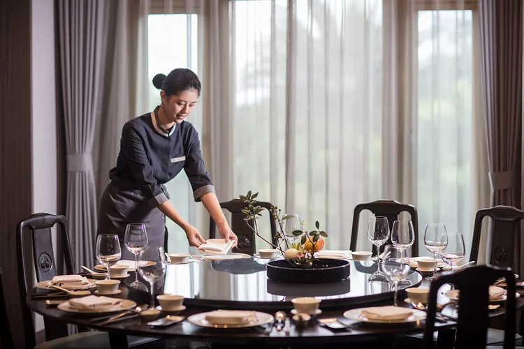 台中福華飯店餐飲業績較去年同期成長近4成。業者提供
