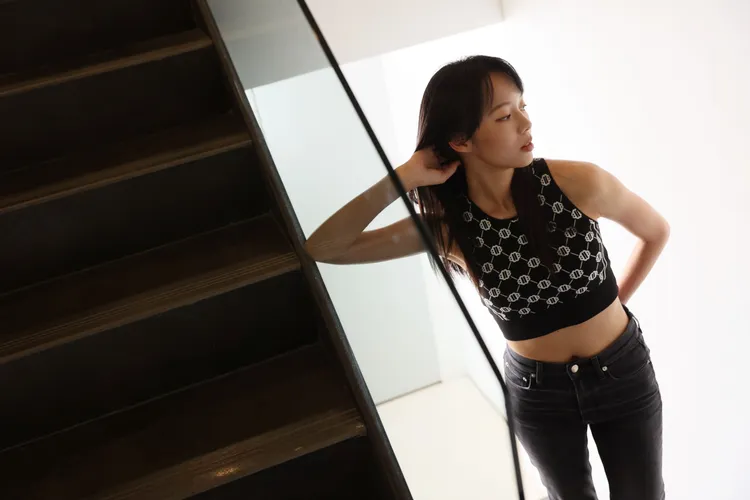 王渝屏很喜歡學習新東西，也很勇於挑戰。彭欣偉攝