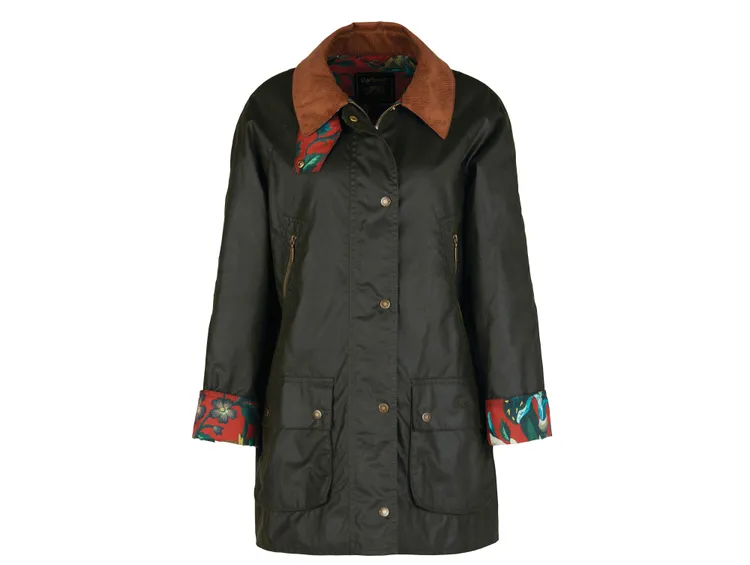 綠色款Mabley油布外套，1萬3600元。品牌提供