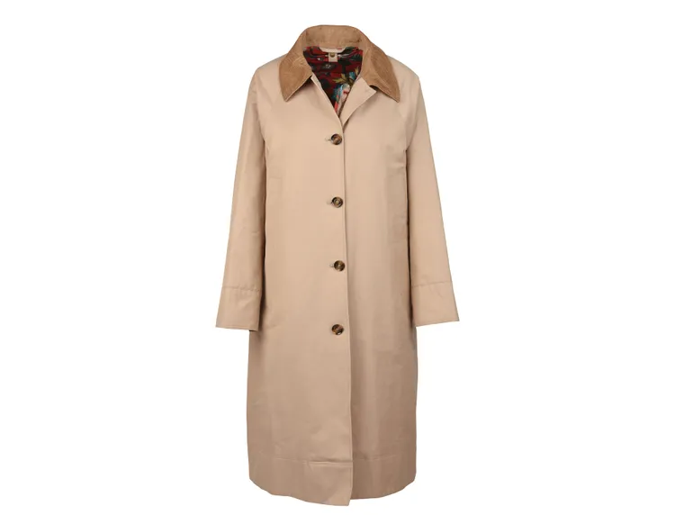 淺棕色款Mapledene棉質風衣，1萬5600元。品牌提供