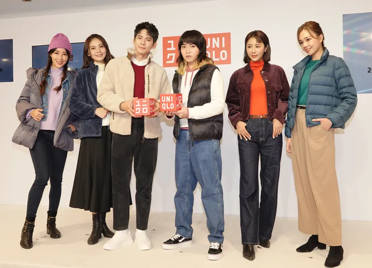 林柏宏、持修與Model共同示範UNIQLO四大殿堂級科技保暖商品穿搭。陳德興攝