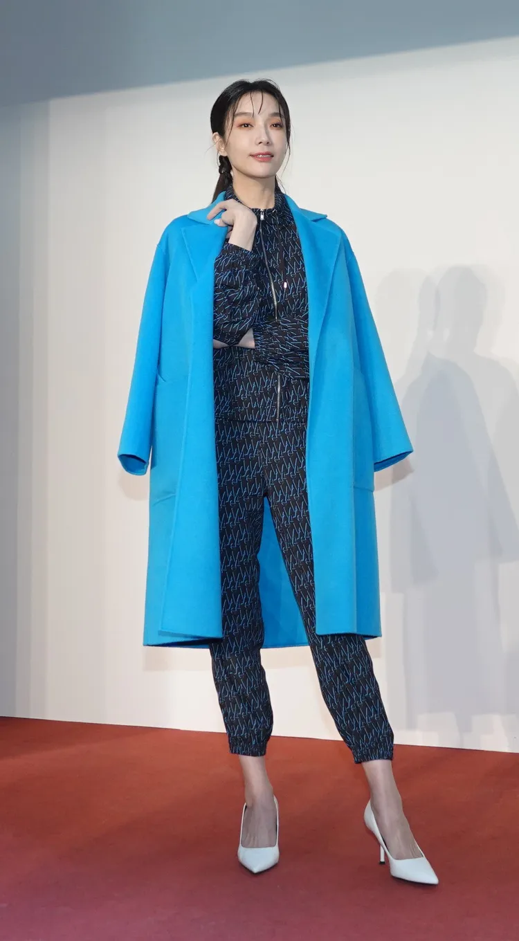 蔡淑臻今天為品牌走秀。陳德興攝