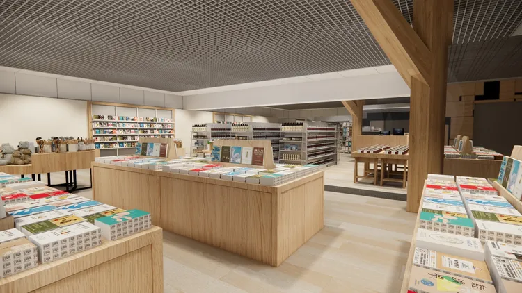 誠品書店位於東區地下街第七廣場。業者提供