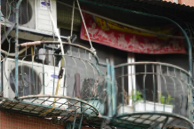 傳統公寓外觀。示意圖