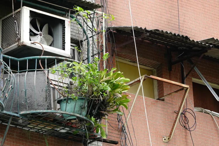 傳統公寓外觀。示意圖