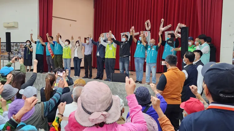 賴清德赴澎湖造勢助選，拉抬民進黨選情。許逸民攝