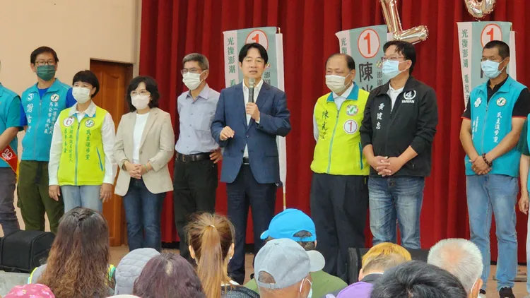 賴清德說，站在台灣角度，澎湖則是關鍵中的關鍵，所以中央支持澎湖的建設也是剛好而已，毫不超過。許逸民攝