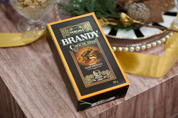 佩格樂白蘭地酒心可可球，售價169元。陳志淵攝