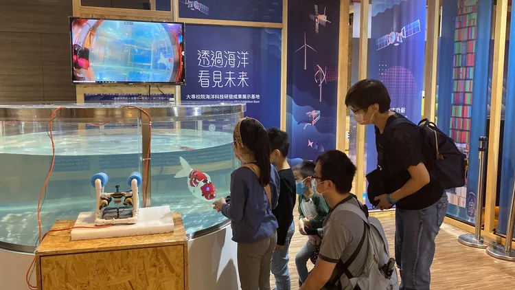 海科館舉辦機械魚相關的科學工作坊。海科館提供