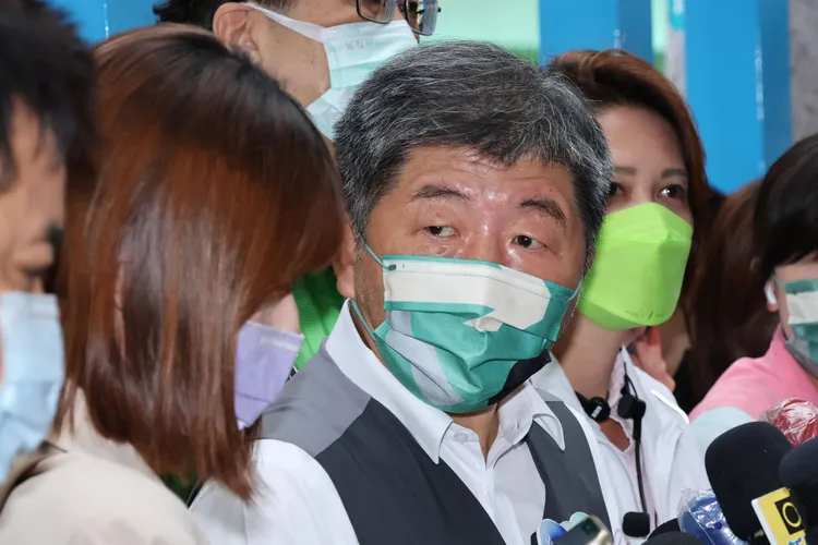 陳時中不避諱在鏡頭前承認錯誤。資料照，趙世平攝