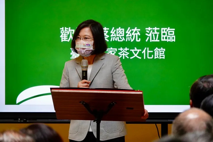 總統出席客家茶文化館。施昂強攝