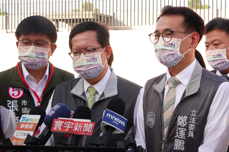 市長鄭文燦聯訪。施昂強攝