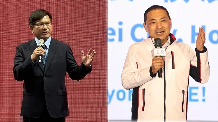 民進黨新北市長候選人林佳龍，挑戰尋求連任的國民黨籍市長侯友宜。資料照片