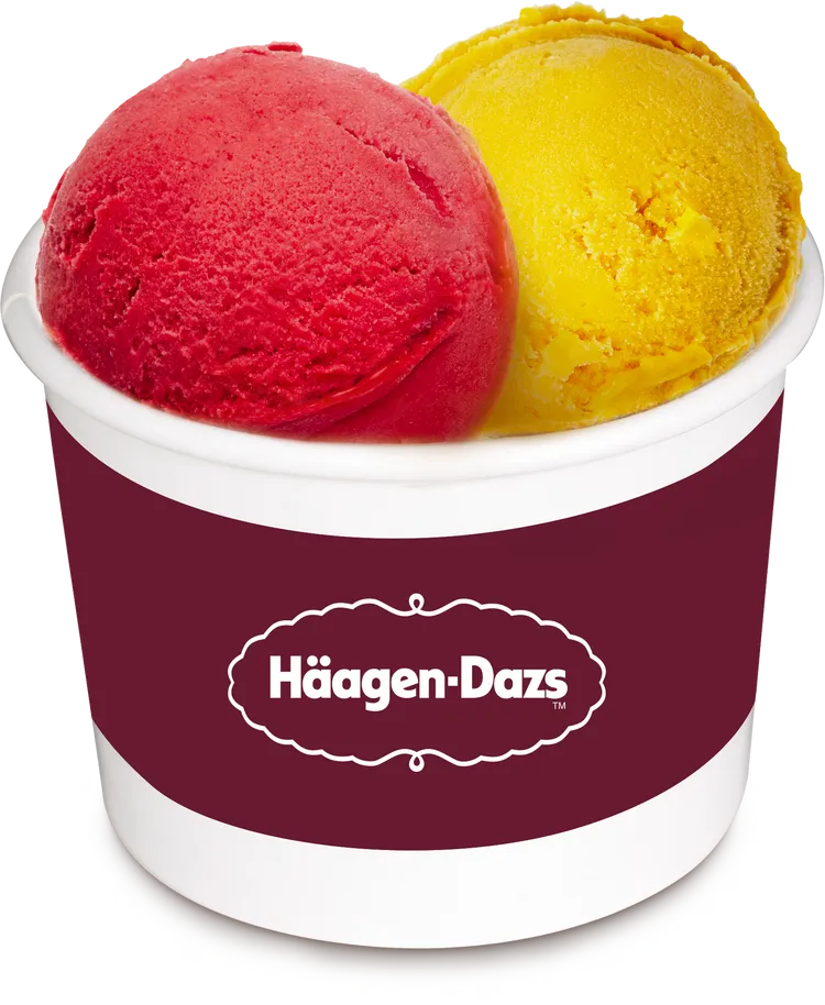 Haagen-Dazs雙球冰淇淋，原價285元，特價第2杯50元。業者提供