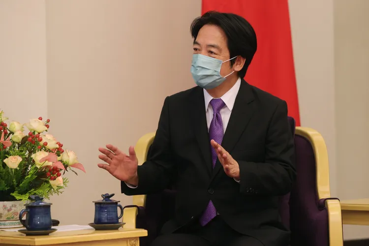 賴清德強調政府努力推動提升台灣人的英語力，進而增加國際上的競爭力。總統府提供