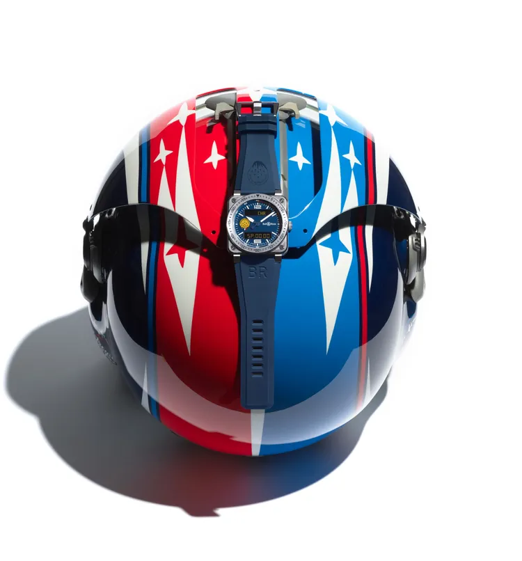 BR 03 Type A Patrouille de France聯名錶，限量100只，13萬1000元。品牌提供