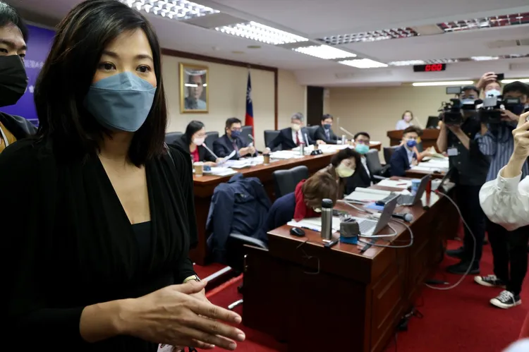 吳欣盈10分鐘不到快閃。林林攝