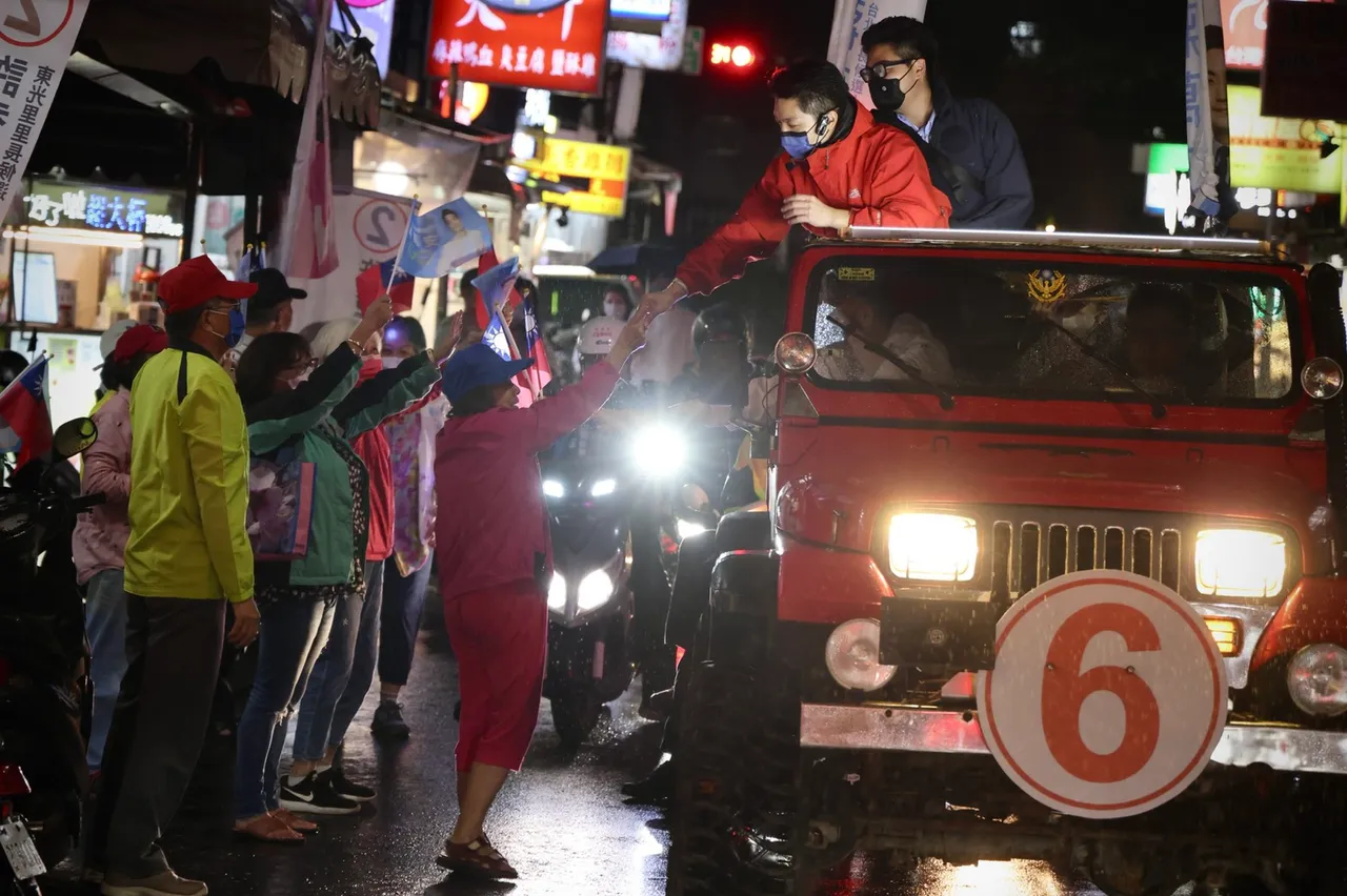 國民黨蔣萬安在選戰中也曾自亂陣腳。林林攝
