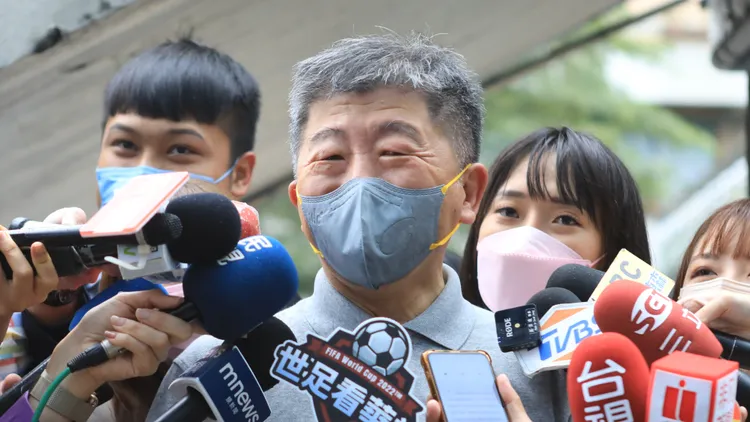 陳時中說今天帶著輕鬆的心情來投票。莊宗達攝