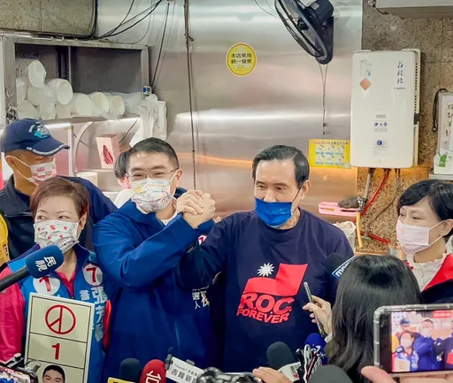 馬英九第4度到基隆助選 不畏流言!謝國樑再提出「勝利再握」