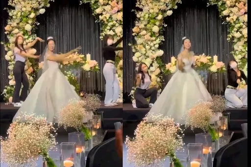 婚禮大驚喜！韓國正妹新娘熱舞　賓客吃驚「可以女團C位出道」