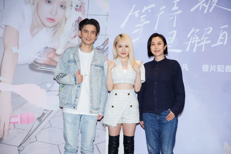 張若凡今舉辦記者會，黃韻玲及游政豪現身力挺。索尼音樂提供