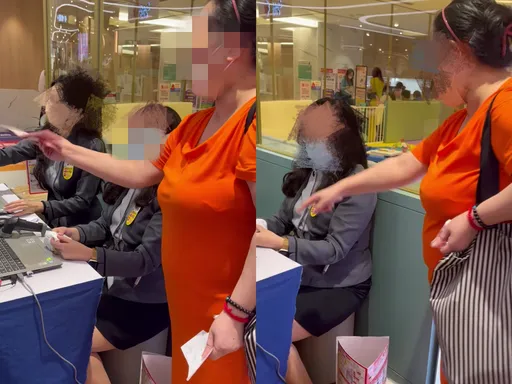 排1hr換嘸禮券怒扯櫃姐名牌!中國大媽怒「心臟不好還耍我」 業者提補償