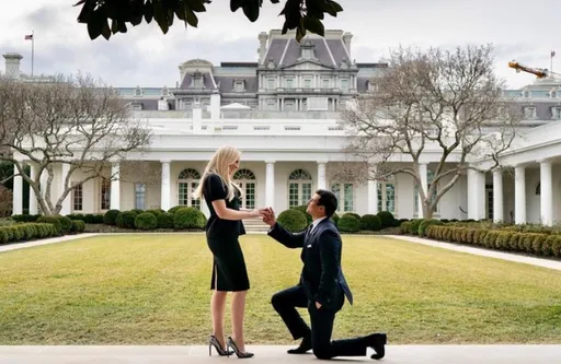 川普新女婿身價不凡 白宮下跪獻3730萬元鑽戒求婚