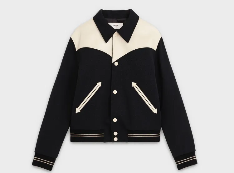 CELINE Teddy羊毛棒球外套，9萬9000元。品牌提供