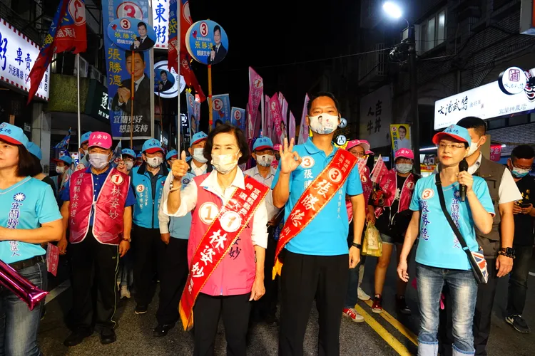 國民黨籍議長張建榮之子張勝德參選縣議員，拿下4285票，順利接班。林泊志攝	