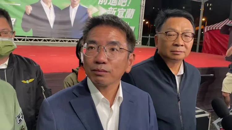 民進黨宜蘭縣長候選人江聰淵以大輸2.2萬票敗選。讀者提供