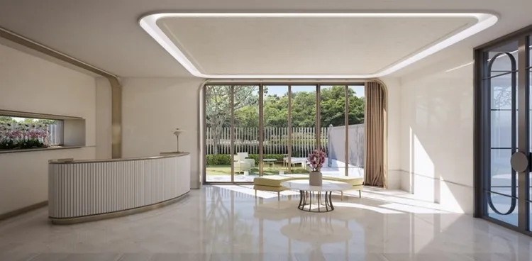 萬華區的南海生活圈兼具機能和交通優勢，近年吸引建商推案，產品大多為2、3房，例如預售大樓「昇陽逸居」主打區域罕見的小坪數精工宅，圖為公設3D示意圖。翻攝售屋平台