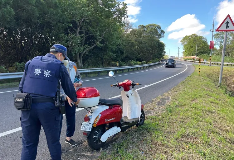 警方到場處理。龍潭警分局提供