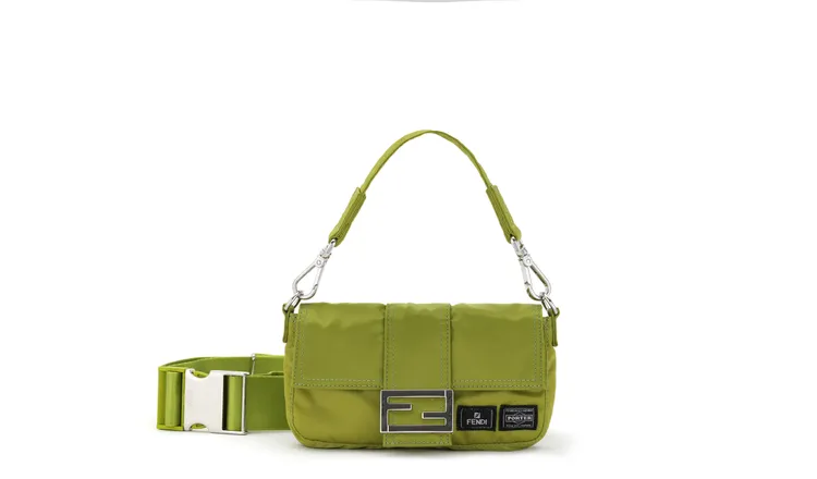 FENDI x PORTER聯名尼龍迷你Baguette手袋，6萬9000元。品牌提供
