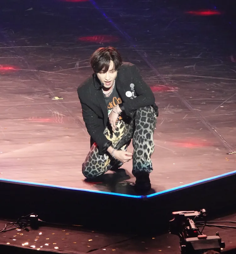 銀赫在安可時流下男兒淚，請求粉絲不要上傳影片。陳德興攝