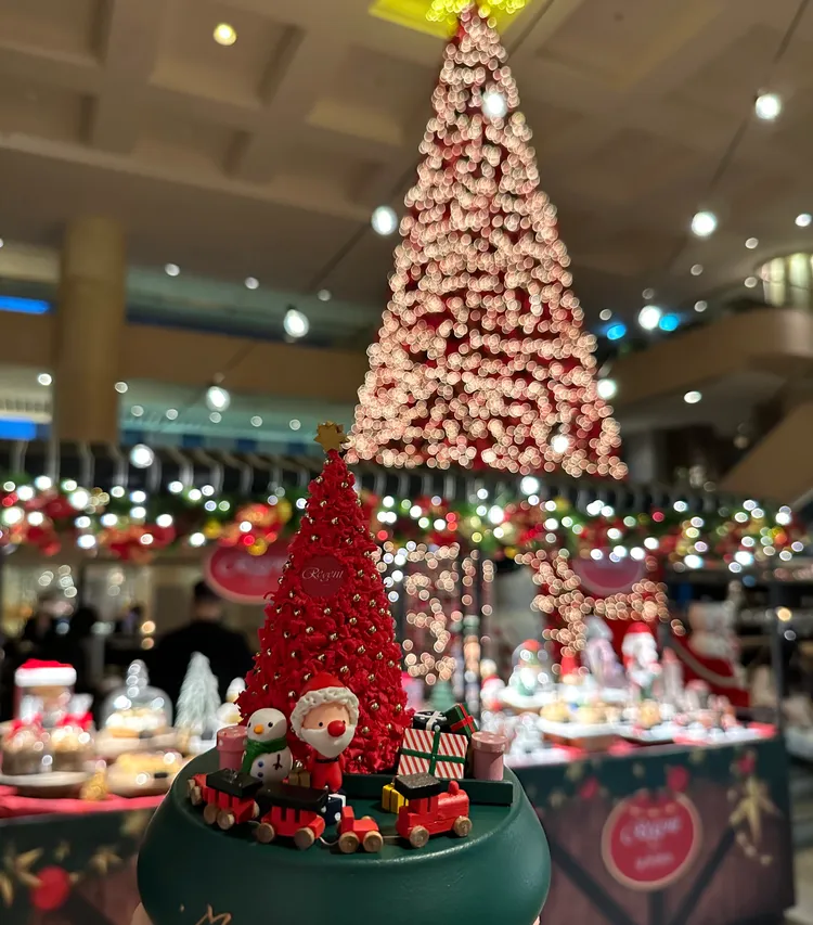 聽見幸福此次特別打造「晶華專屬聖誕樹音樂盒」，每個4,280元。台北晶華提供