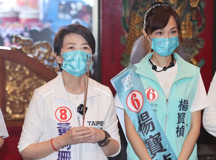 柯文哲認為黃珊珊是最好的台北市長當選人。翁玉信攝