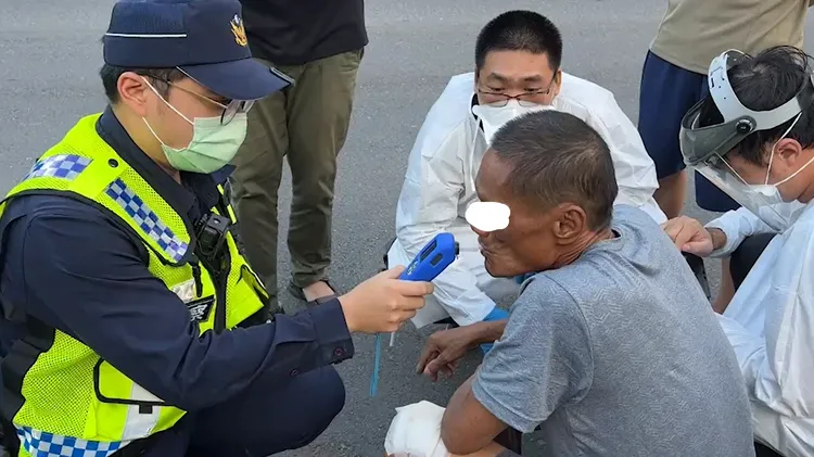 周男酒測值為0。翻攝畫面