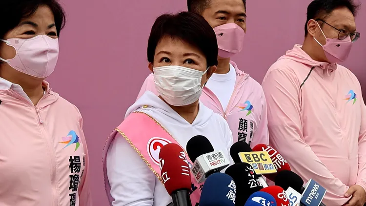 被問到選舉結果是否達到2024總統門檻？盧秀燕眼珠轉了一下說，沒有想過這個事。鮮明攝