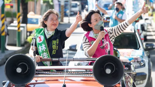  林佳龍確診妻子代班　偕前立委洪慈庸掃街鞏固陸戰