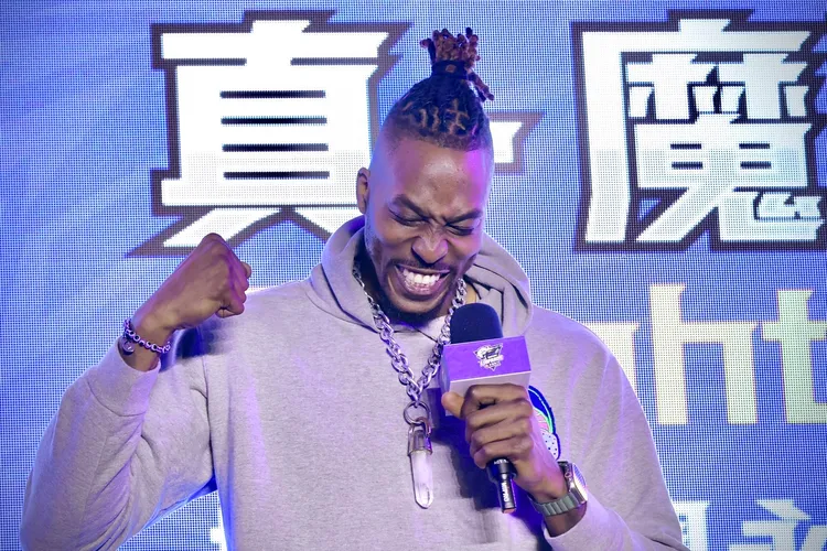 霍華德在記者會上很high。  林林攝