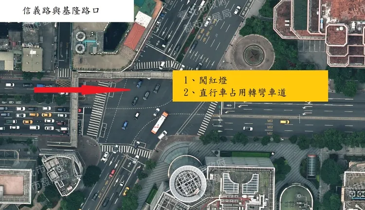 北市信義區新增科技執法設施及取締項目。翻攝畫面